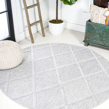 Salines Diamond Trellis Indoor/outdoor Area Rug